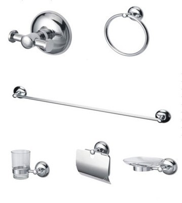 【衛(wèi)浴組合套裝 銅材質(zhì)六件套 毛巾架 衣鉤毛巾單桿單杯260/6】價格,廠家,圖片,其他水暖衛(wèi)浴五金,溫州市龍珠潔具-